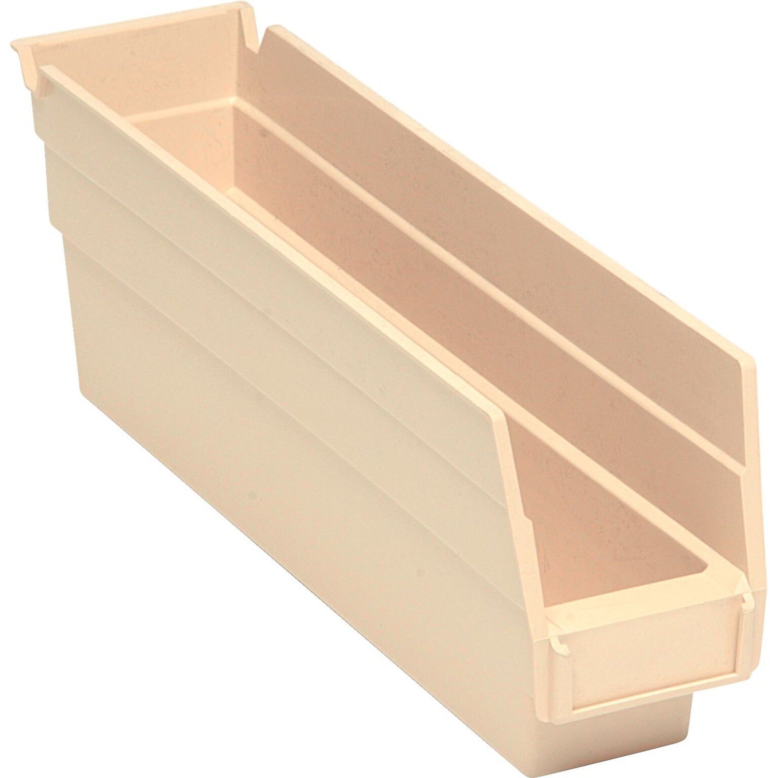 Quantum Storage Systems 11-5/8 x 2-3/4 x 4 Economy Shelf Bins, Ivory, 36/Carton (QSB100IVCS)