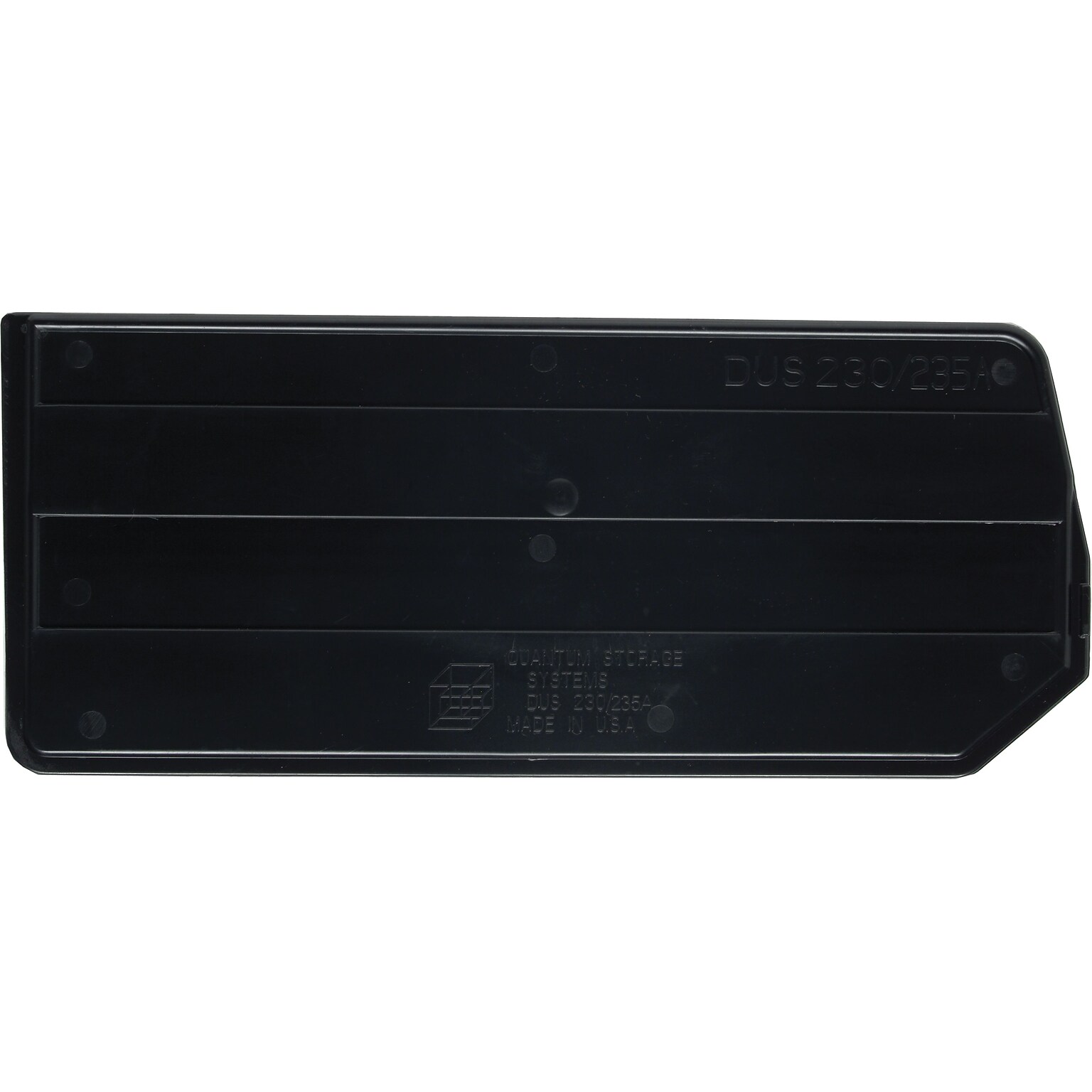 Quantum Storage Systems Conductive Ultra Series Dividers, Black, 6/Carton (DUS230CO)