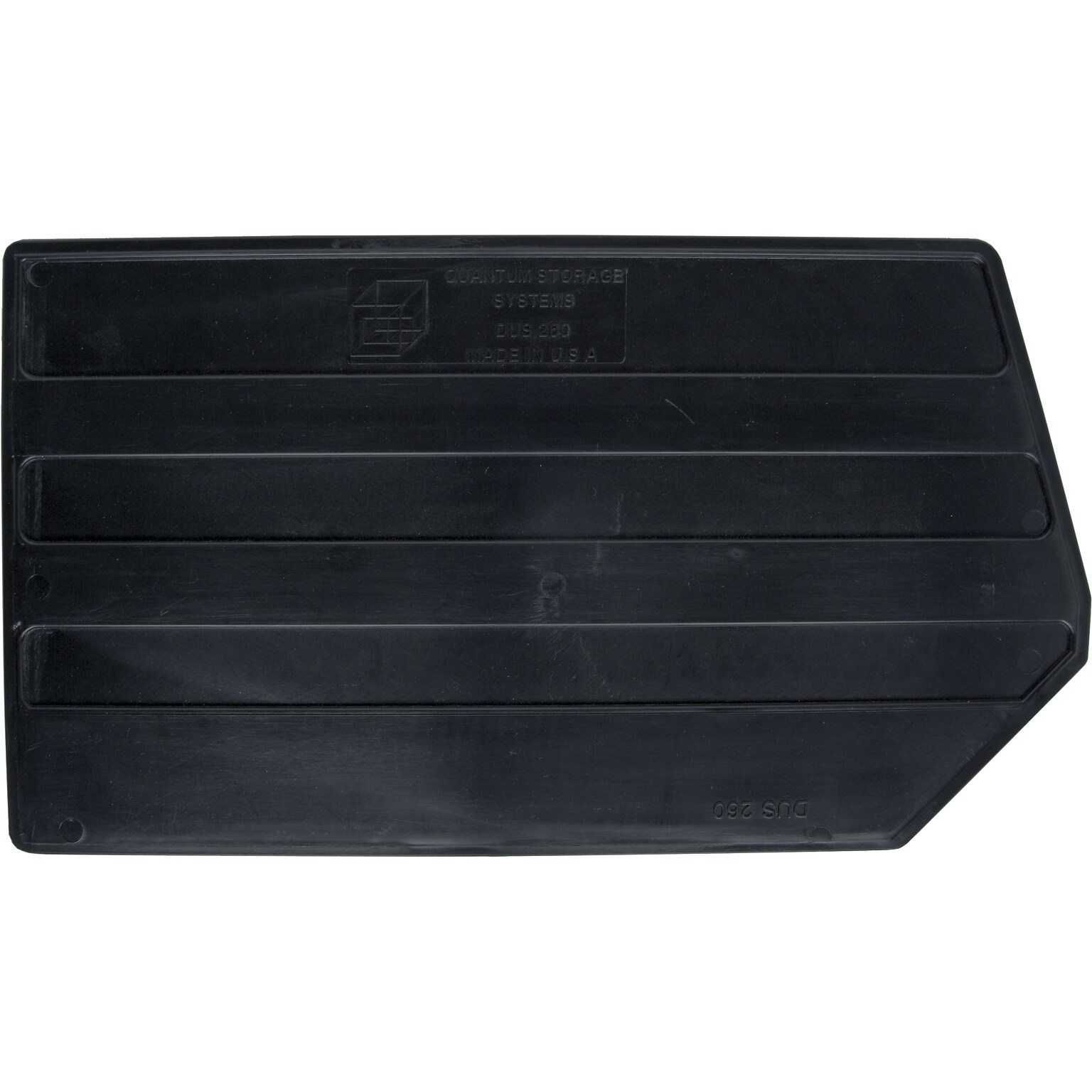 Quantum Storage Systems Conductive Ultra Series Dividers, Black, 6/Carton (DUS260CO)