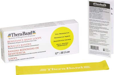 Thera-Band Resistance Band Loop 12, Yellow, 60/CT