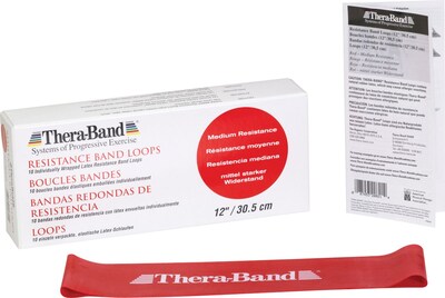 Thera-Band Resistance Band Loop 12, Red