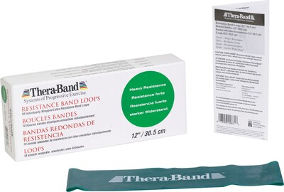 Thera-Band Resistance Band Loop 12 feet Green, 60/CT