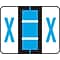 Medical Arts Press® TAB® Products Compatible Alpha Roll Labels, Letter X