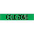 ACCUFORM SIGNS® Incident Management Plastic Barricade/Perimeter Tape, COLD ZONE, 3 x 1000-ft, Roll