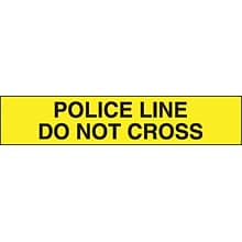 Accuform Plastic Barricade/Perimeter Tape, POLICE LINE DO NOT CROSS, 3 x 1000-ft (MPT139)