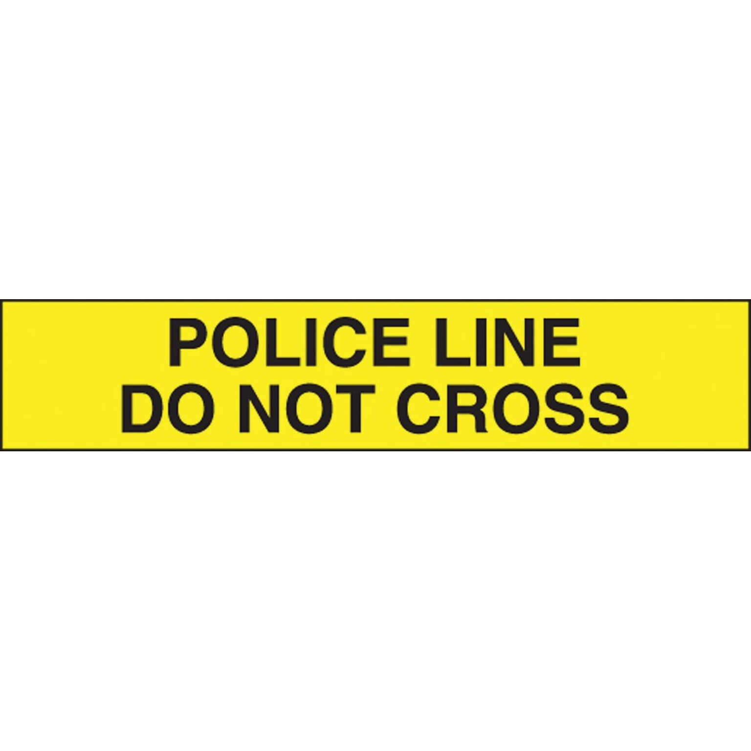 Accuform Plastic Barricade/Perimeter Tape, POLICE LINE DO NOT CROSS, 3 x 1000-ft (MPT139)