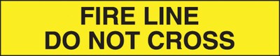 Accuform Plastic Barricade/Perimeter Tape, FIRE LINE DO NOT CROSS, 3 x 1000-ft (MPT137)
