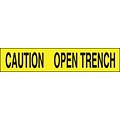 ACCUFORM SIGNS® Plastic Barricade/Perimeter Tape, CAUTION OPEN TRENCH, 3 x 1000-ft, Roll