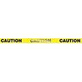 ACCUFORM SIGNS® Reflective Plastic Barricade/Perimeter Tape for Low Light Areas, CAUTION, 3x1000