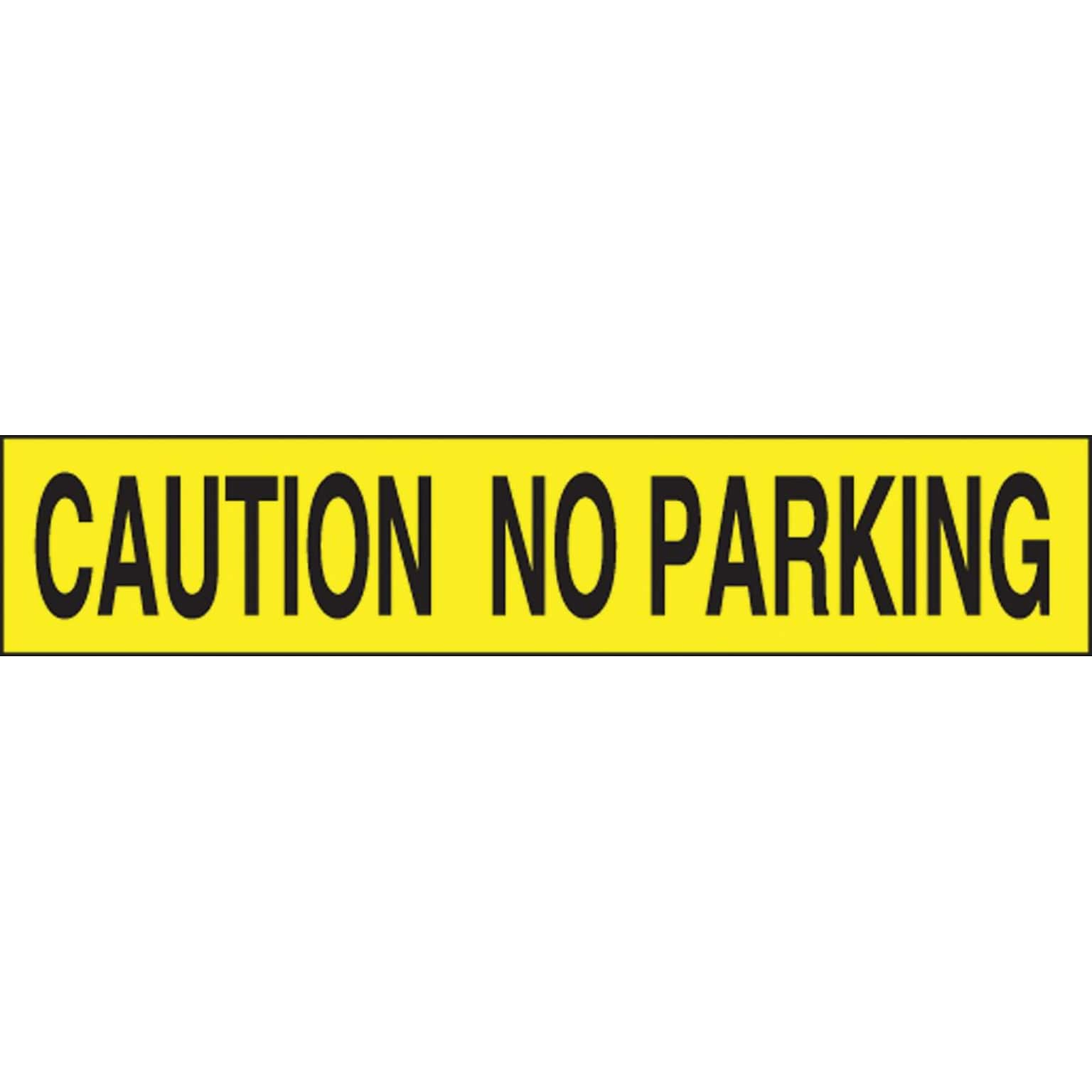 Accuform Plastic Barricade/Perimeter Tape, CAUTION NO PARKING, 3 x 1000-ft (MPT44)