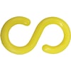 ACCUFORM SIGNS® S-Hook, Accessory For Linking & Unlinking Separate Lengths of Plastic Chain, Yellow