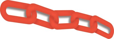 Accuform Plastic Chain for Use with BLOCKADE Stanchion Posts, 100, Red (PRC211RD)