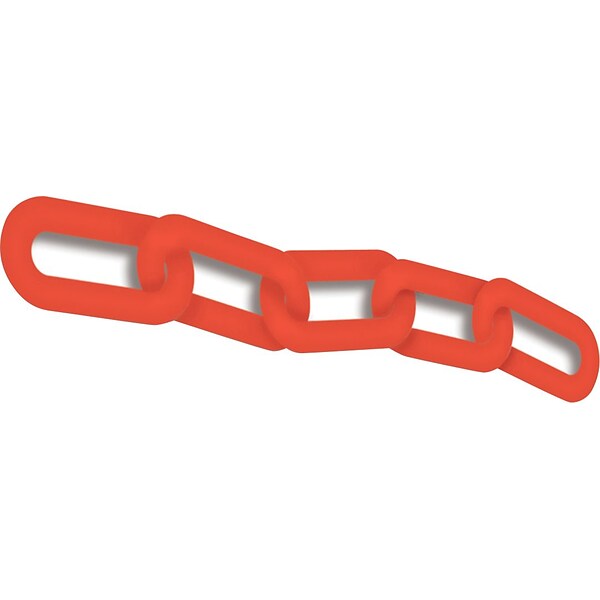 ACCUFORM SIGNS® Plastic Chain for Use with BLOCKADE Stanchion Posts, 100-ft, Red, Each