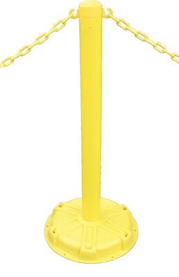 ACCUFORM SIGNS® BLOCKADE Stanchion Post, Standard Yellow, Each