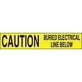 ACCUFORM SIGNS® Plastic Barricade/Perimeter Tape, CAUTION BURIED ELECTRICAL LINE BELOW, 3x1000