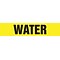 ACCUFORM SIGNS® Self-Stick Pipe Marker, WATER, 1-1/2 to 2, Black/Yellow, Each