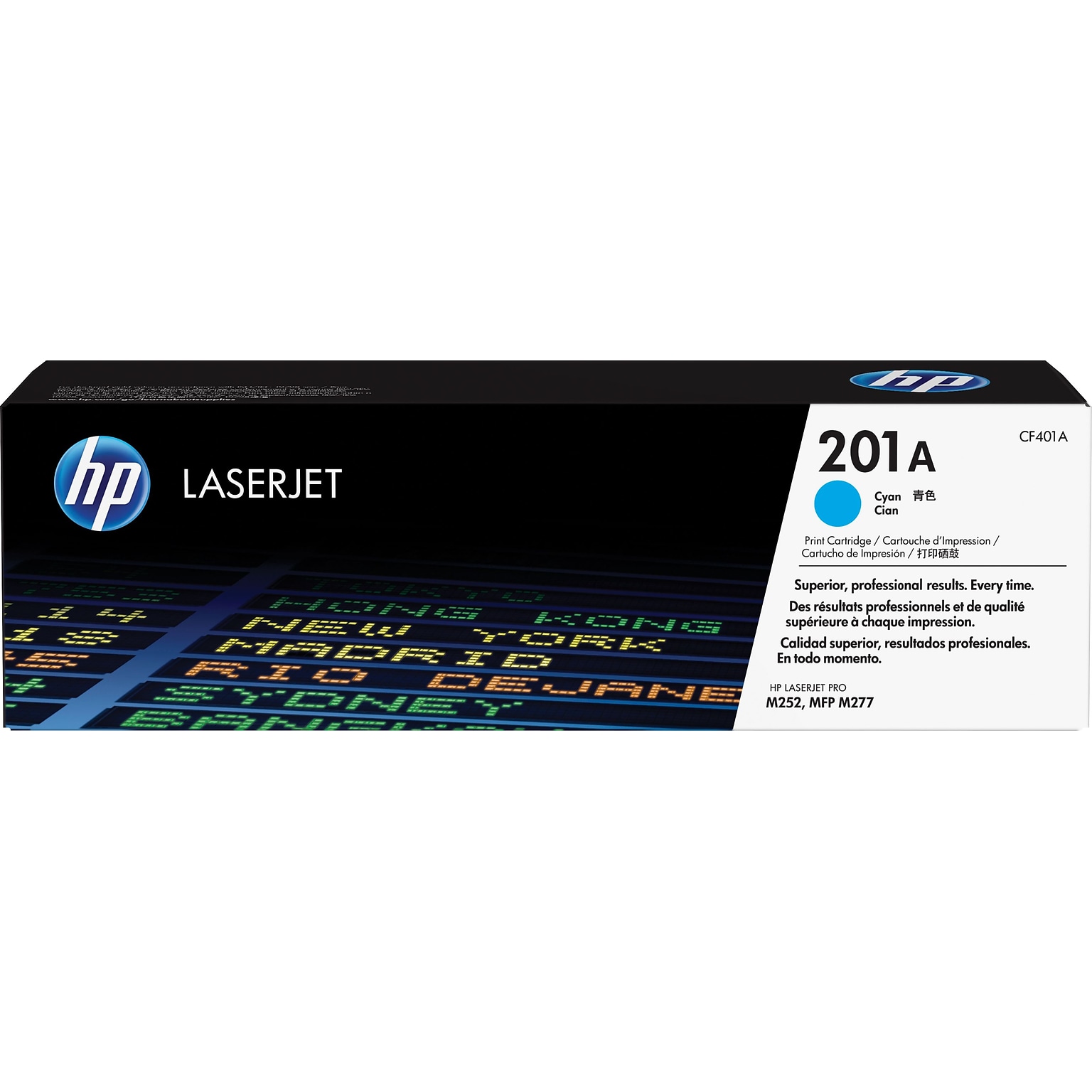 HP 201A Cyan Standard Yield Toner Cartridge   (CF401A)