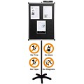 Justick Electro-Adhesion Message & Display Board, Metal, 24 x 36 (JX600-S)