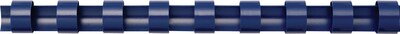 Fellowes 1/4 Plastic Binding Spine Comb, 20 Sheet Capacity, Navy, 100/Pack (52502)