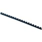 Fellowes 1/4" Plastic Binding Spine Comb, 20 Sheet Capacity, Navy, 100/Pack (52502)