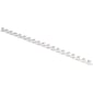 Fellowes 1/4" Plastic Binding Spine Comb, 20 Sheet Capacity, White, 100/Pack (52370)