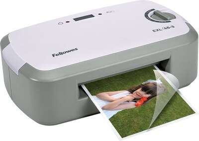 Fellowes® EXL45-3 Laminating Machine, 4.5, Occasional Use, 5 Mil, Gray/White