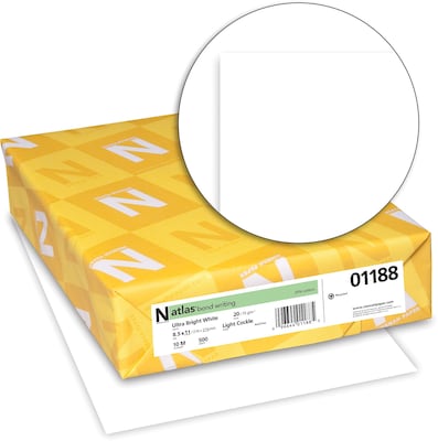 Neenah Paper Atlas 8.5 x 11 Bond Paper, 20 lb., Ultra Bright White, 500/Ream (01188)