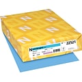 Astrobrights Colored Paper, 24 lbs., 8.5 x 11, Lunar Blue, 500 Sheets/Ream (22521/21528)
