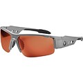 Ergodyne Skullerz® Dagr-PZ Safety Glasses, Matte Gray/Polarized Copper, Anti-Scratch
