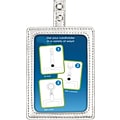 Cosco MyID Silver ID Badge Holder for Key Cards and ID Cards, Gray/Silver (075004)