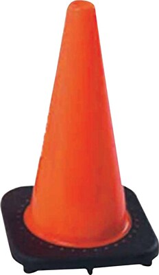 Cortina Traffic Cone 12, PVC, Orange W/Black Base