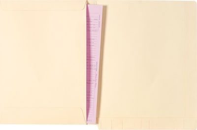 Medical Arts Press® Heavy-Duty End-Tab Folders with Full Front Pocket; No Fasteners, Letter Size, 50