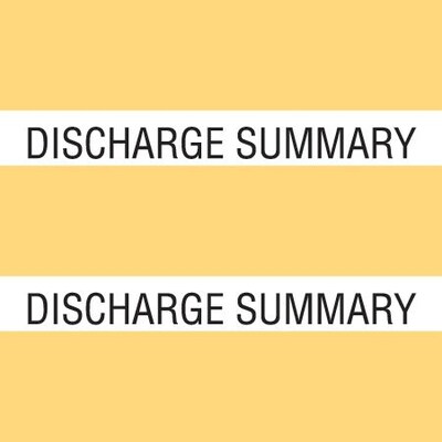 Medical Arts Press® Large Chart Divider Tabs; Discharge Summary