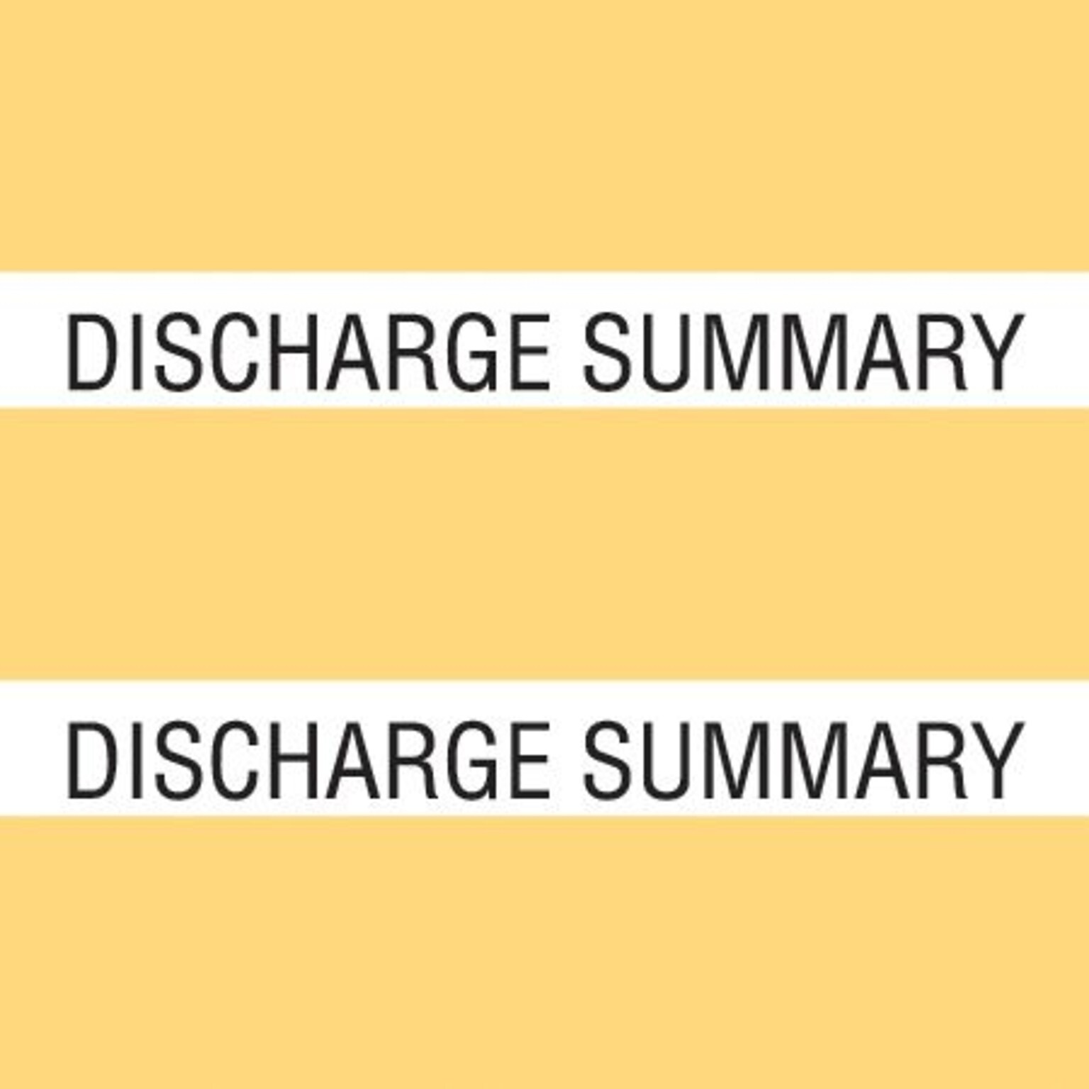 Medical Arts Press® Large Chart Divider Tabs; Discharge Summary, Tan