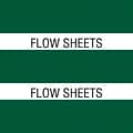 Medical Arts Press® Large Chart Divider Tabs; Flow Sheets, Dk. Green