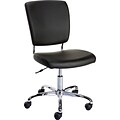 Quill® Nadler Office Chair, Luxura® Leather, Black, Seat: W x 17.8D, Back: 17.3W x 17H