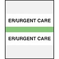 Medical Arts Press® Standard Preprinted Chart Divider Tabs; ER/Urgent Care, Green