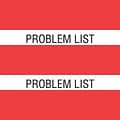 Medical Arts Press® Large Chart Divider Tabs; Problem List, Red