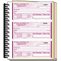 3-On-A-Page Receipt Books; 2-Part