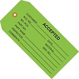 Quill Brand® - 4 3/4 x 2 3/8 - Accepted (Green) Inspection Tag, 1000/Case