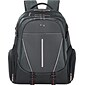 Solo New York Active 17.3" Backpack, Grey, 19" x 12.5" x 6.5"