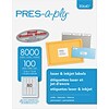 PRES-a-ply Laser/Inkjet Return Address Labels, 1/2 x 1-3/4, White, 80 Labels/Sheet, 100 Sheets/Pac