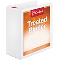 Cardinal ClearVue 4 3-Ring View Binders, D-Ring, White (32140)