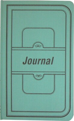 National Canvas Tuff Series Accounting Journal, 12.13 x 7.63, Green, 250 Sheets/Book (A66500J)