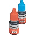 Accu-Stamp Ink Refills, Blue and Red Ink, 2/Bottles (032958)