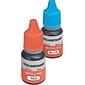 Accu-Stamp® Ink Refill, Pre-Inked, Red & Blue, 2/bottles, .35 oz each (032958)