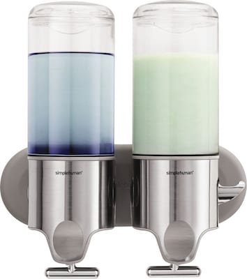 simplehuman Universal Wall Mounted Hand Soap Dispenser, Silver (BT1028)