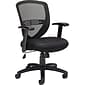 Offices To Go® Managers Chair, Mesh, Black, Seat: 20"W x 17 1/2"D, Back: 18 1/2"H x 18 1/2"W