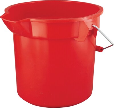 Rubbermaid® Round Brute® Bucket, Red, 10-quart