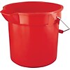 Rubbermaid® BRUTE® Round Utility Bucket, 14 qt., Red (FG261400RED)